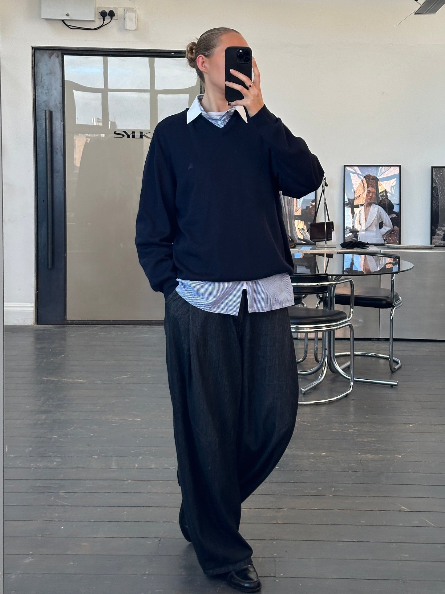 Burberry London 2000s Merino Wool V Neck Knitted Jumper - XL