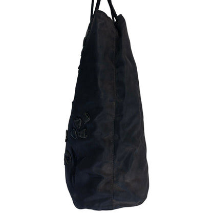Vintage 2000s Prada Floral Handbag | O/S, Black