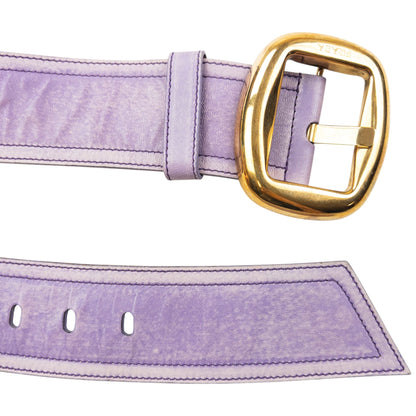 Vintage 90s Prada Leather Belt Womens Size XL | O/S, Gold
