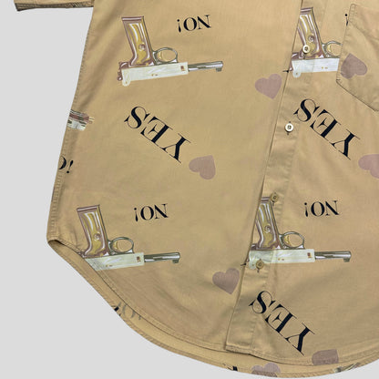 Moschino Uomo 80’s Mendini Pistol Shirt - L/XL | Large, Yellow
