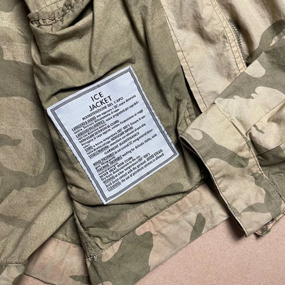 S/S 1989 Sand Cotton Poplin Ice Camouflage Bomber Jacket