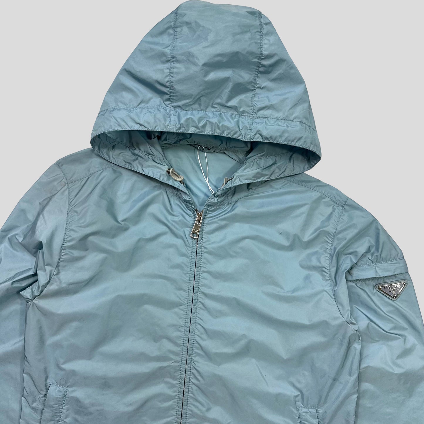 Prada Milano 2014 Baby Blue Nylon Windbreaker - S