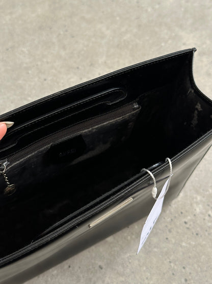 Gucci 1990s Tom Ford 2 in 1 Leather & Vinyl Hand Bag