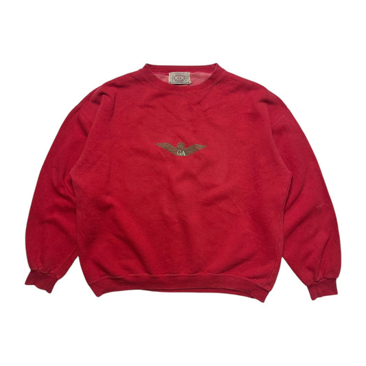 Armani Jeans Red Eagle Sweatshirt