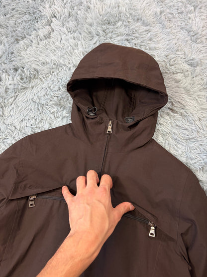 Prada Sport AW00 Goretex Gloved Brown Multipocket Jacket - IT40 | O/S, Brown