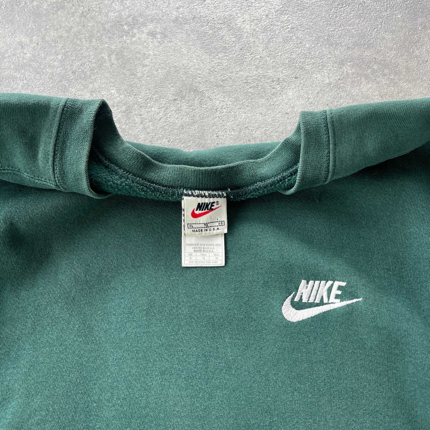 Nike 1990s heavyweight embroidered sweatshirt (XL)