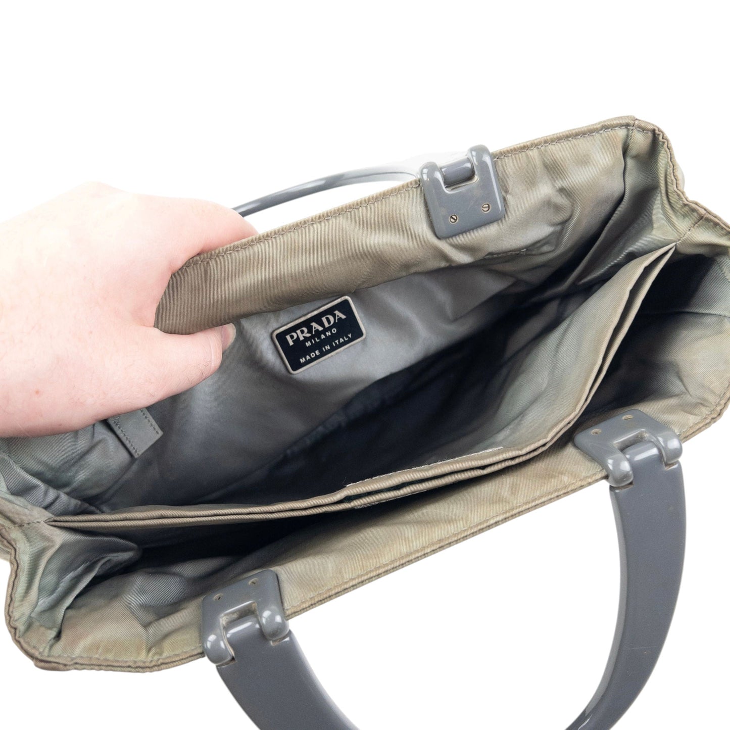 Vintage 2000s Prada Handbag | O/S, Green