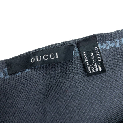 Vintage 2000s Gucci Wool Scarf | O/S, Grey