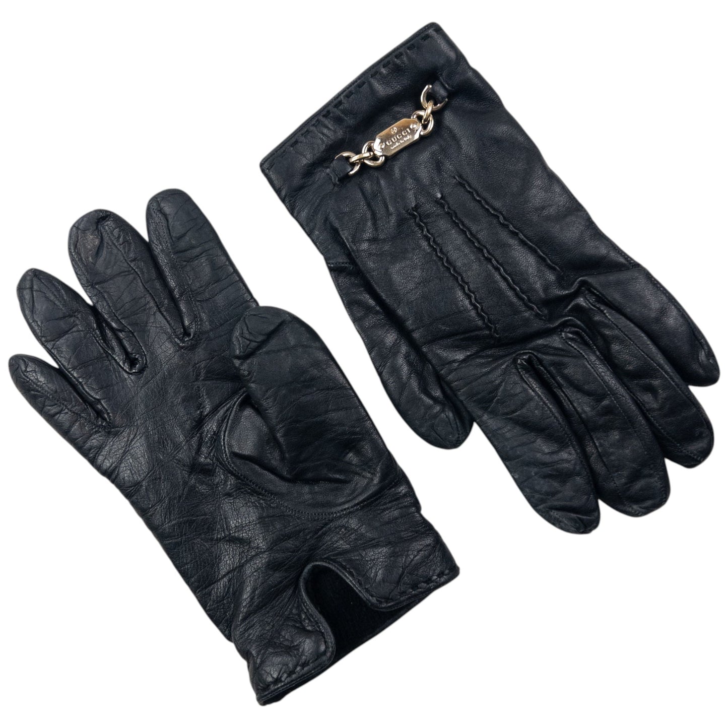 Vintage 90s Gucci Leather Gloves