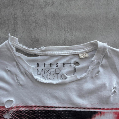 DIESEL DISTRESSED T-SHIRT | O/S, Red