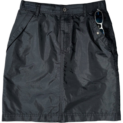 Calvin Klein Jeans 00's Nylon Ripstop Mini Skirt UK 8/10 | 8/10, Black