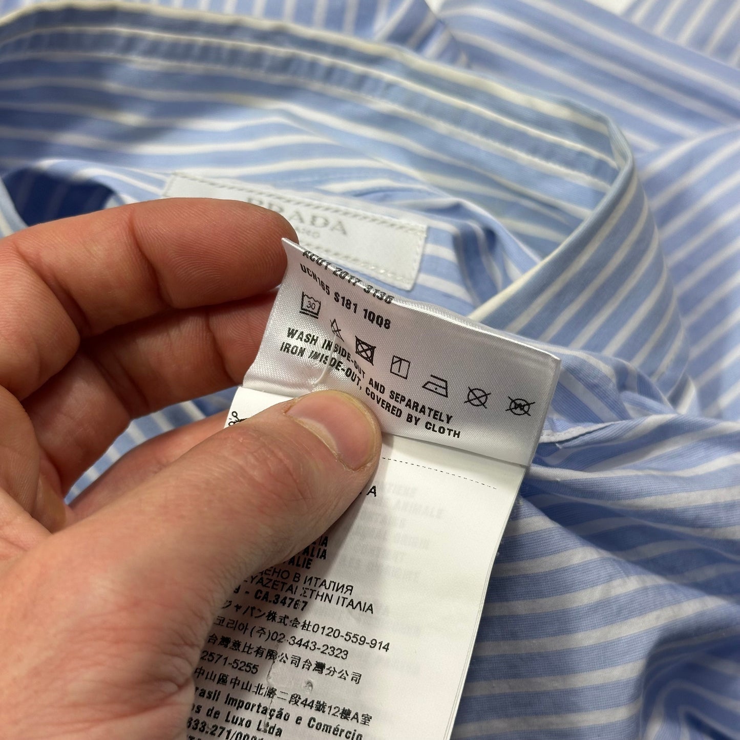 Prada SS18 James Jean Comic Print Striped Shirt - S/M