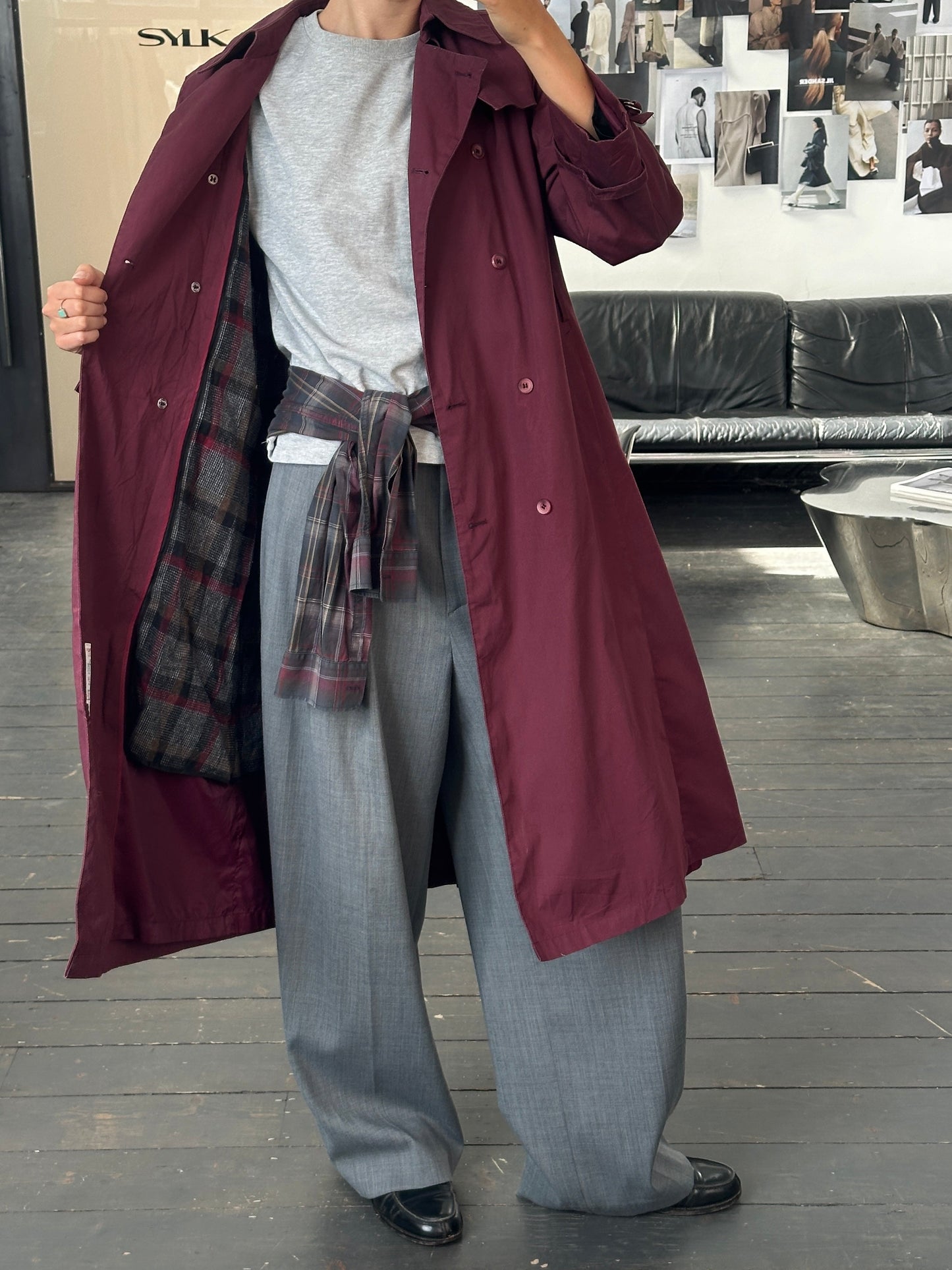 London Fog 1980s Double Breasted Trench Coat - M