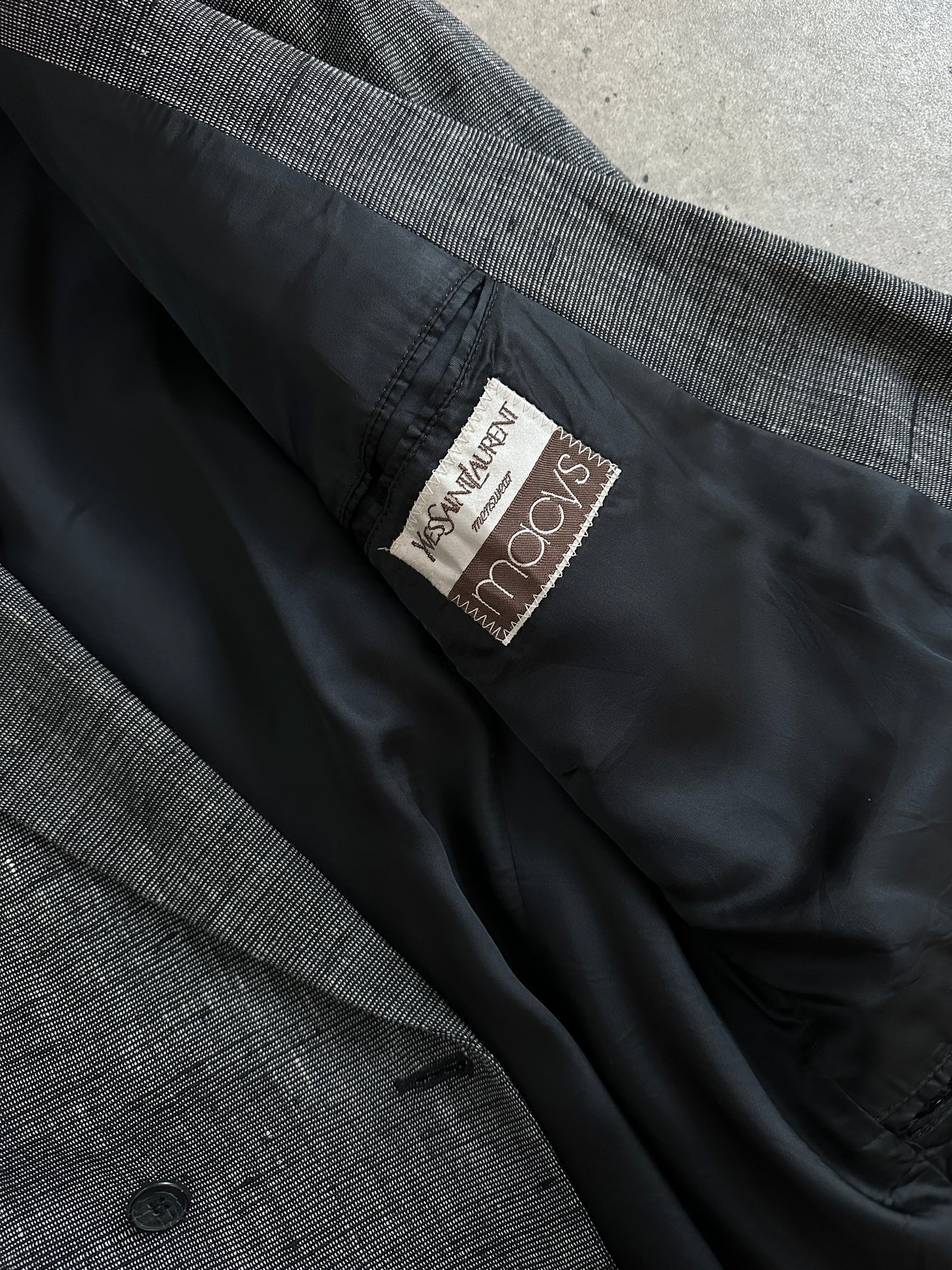 Yves Saint Laurent Menswear 1980s Double Breasted Blazer - 38R/M