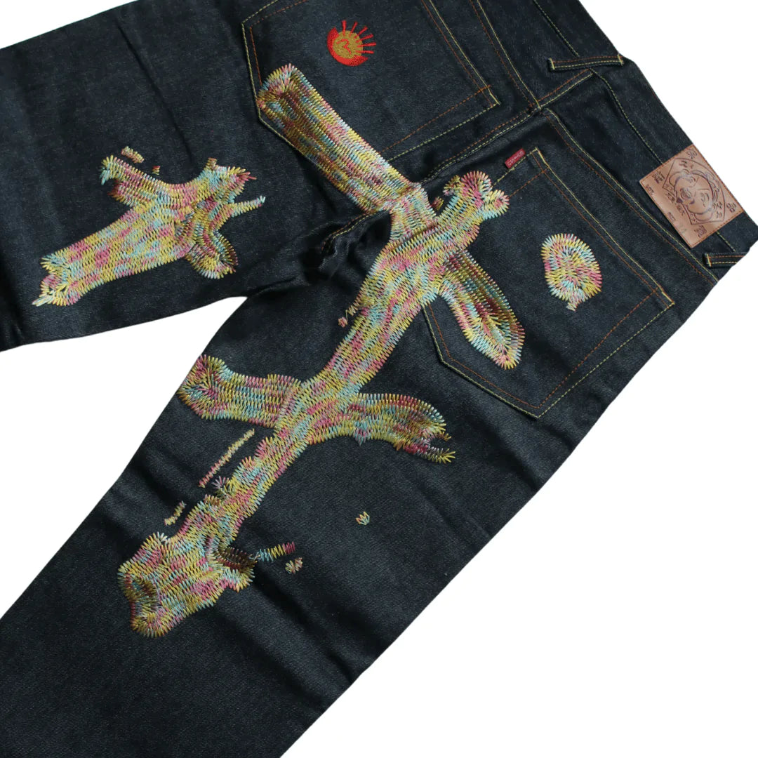 EVISU EMBROIDED DAICOCK JEAN