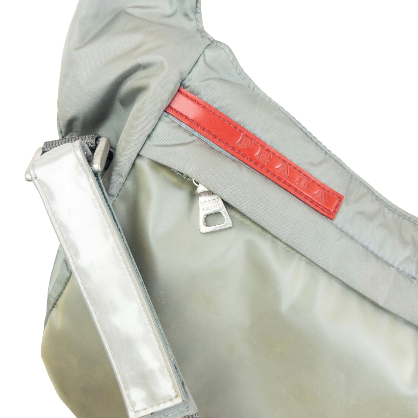 Vintage 1999 Prada Sport Runway Holster Rig Bag | O/S, Grey