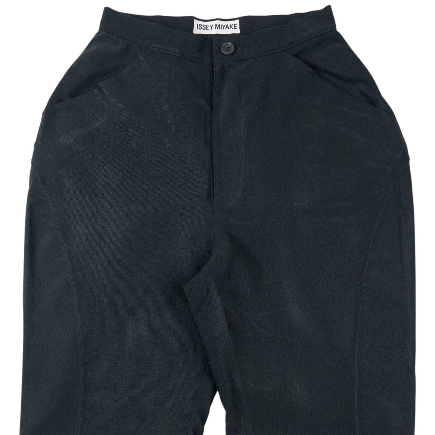 Vintage 90s Issey Miyake High Waisted Trousers Womens Size W24 | W24, Black