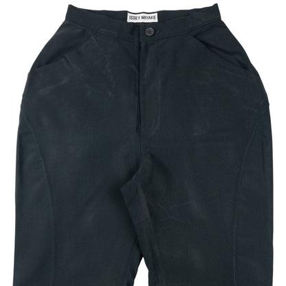 Vintage 90s Issey Miyake High Waisted Trousers Womens Size W24 | W24, Black