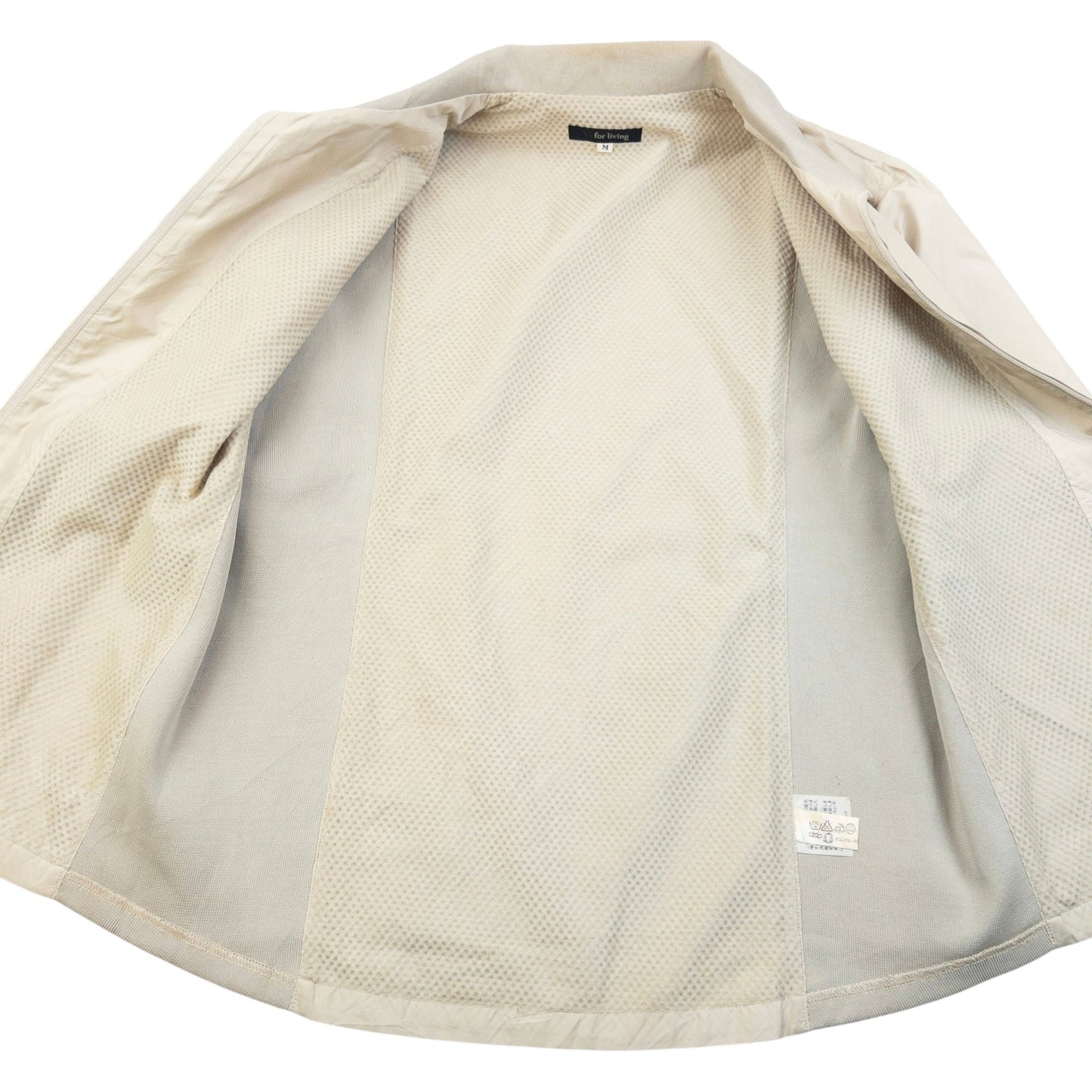 Vintage 90s Yohji Yamamoto Zip Up Jacket Womens Size M | Medium, Beige
