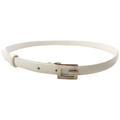 Vintage 2000s Gucci Leather Belt Size W24 | O/S, White