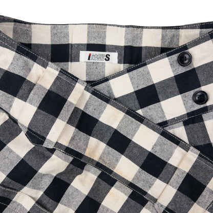 Vintage Issey Miyake Checkered Wrap Skirt Womens Size W30