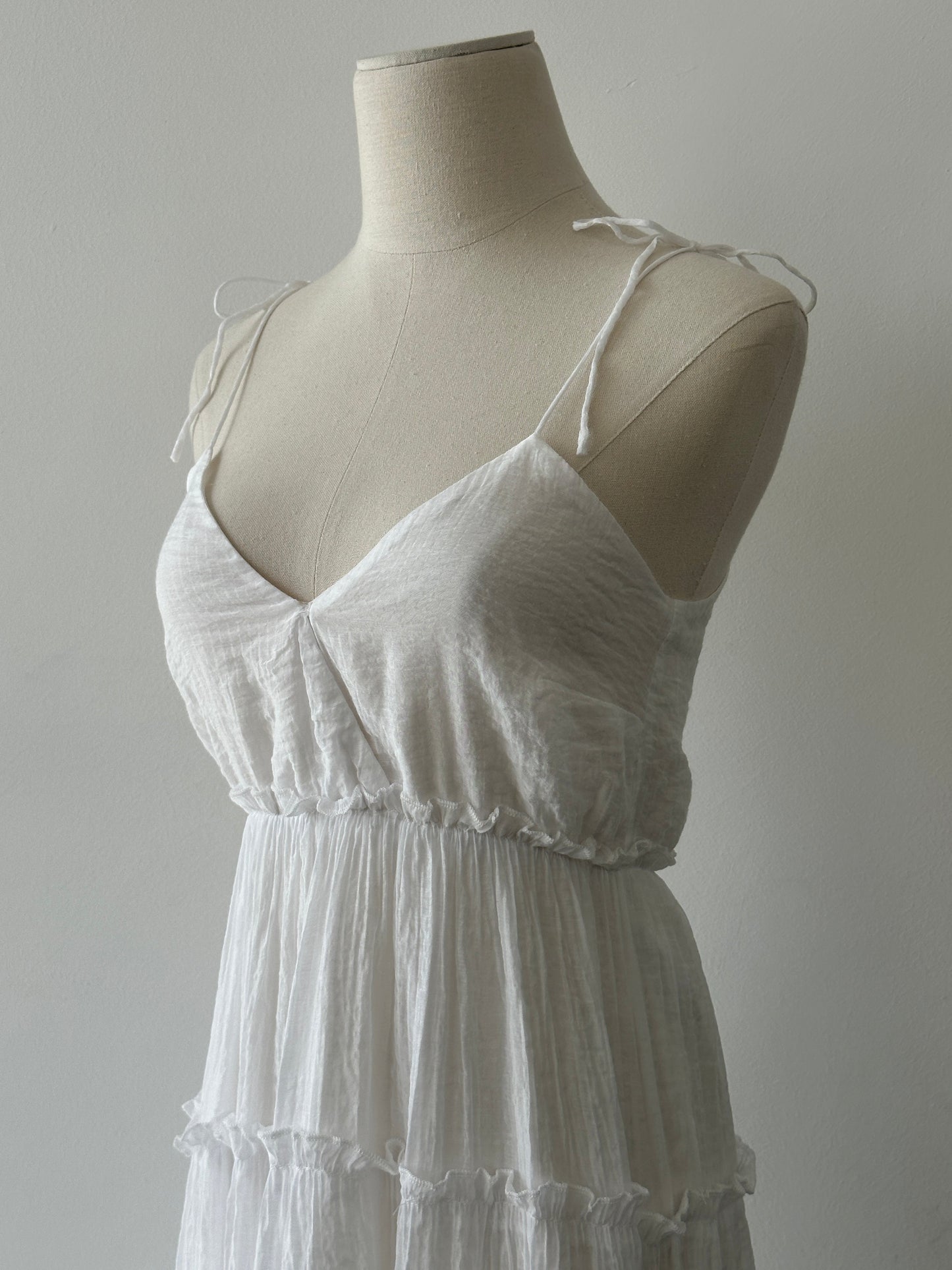 Vintage 2000s Ruffle Floor Length Dress - S