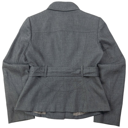 Vintage Burberry Belt Waist Jacket Womens Size S | Small, Grey