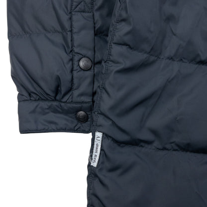 Vintage Armani Jeans Button Up Puffer Jacket Size L