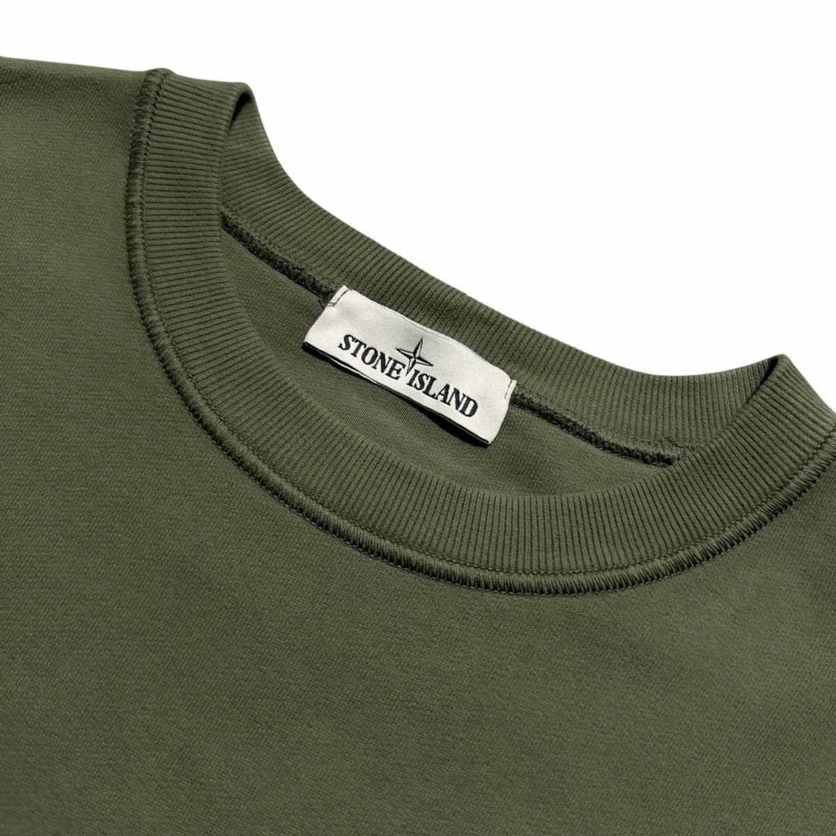 Stone Island Green Pullover Crewneck | Large, Green
