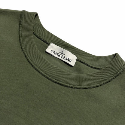 Stone Island Green Pullover Crewneck | Large, Green