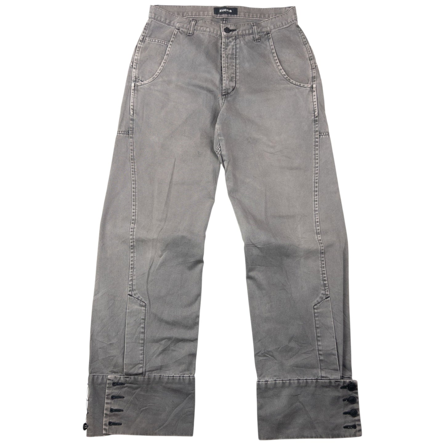 Vintage 2000s Cabane De Zucca By Issey Miyake Trousers Size W29 | W29, Grey