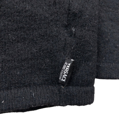 Vintage 2000s Versace Jeans Couture Wool Jumper Womens Size M | Medium, Black