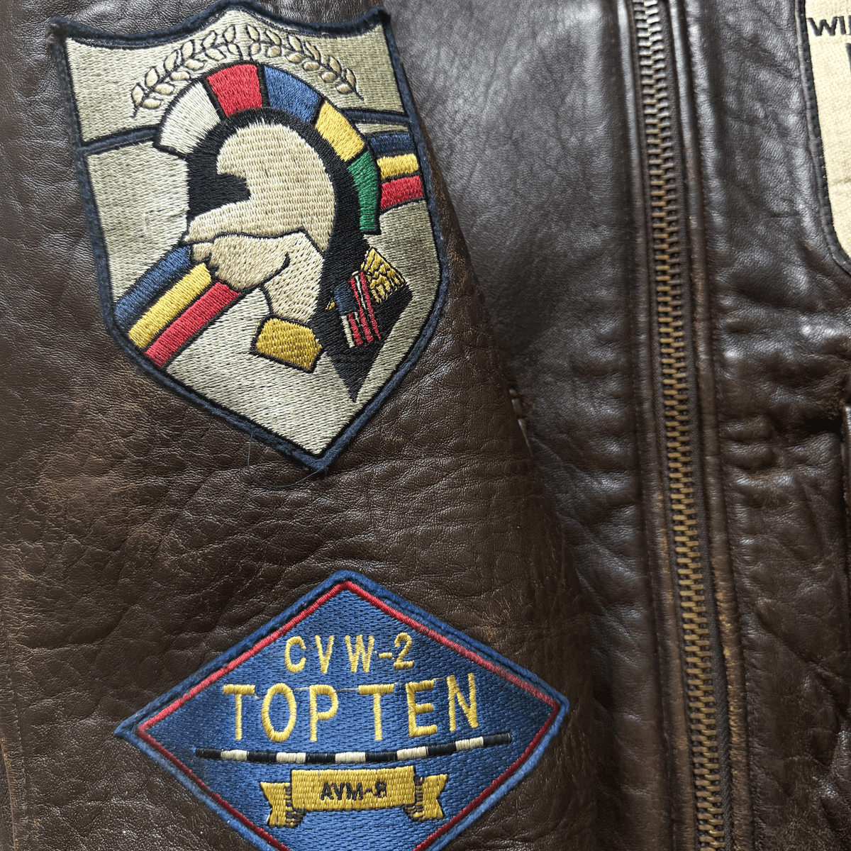 Avirex 1991 Top Gun Gavelston G-1 Flight Jacket - XS/S | S/M, Brown