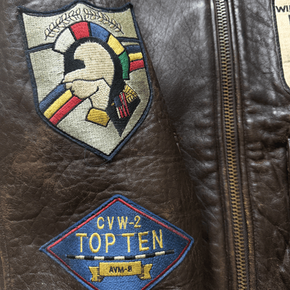 Avirex 1991 Top Gun Gavelston G-1 Flight Jacket - XS/S | S/M, Brown