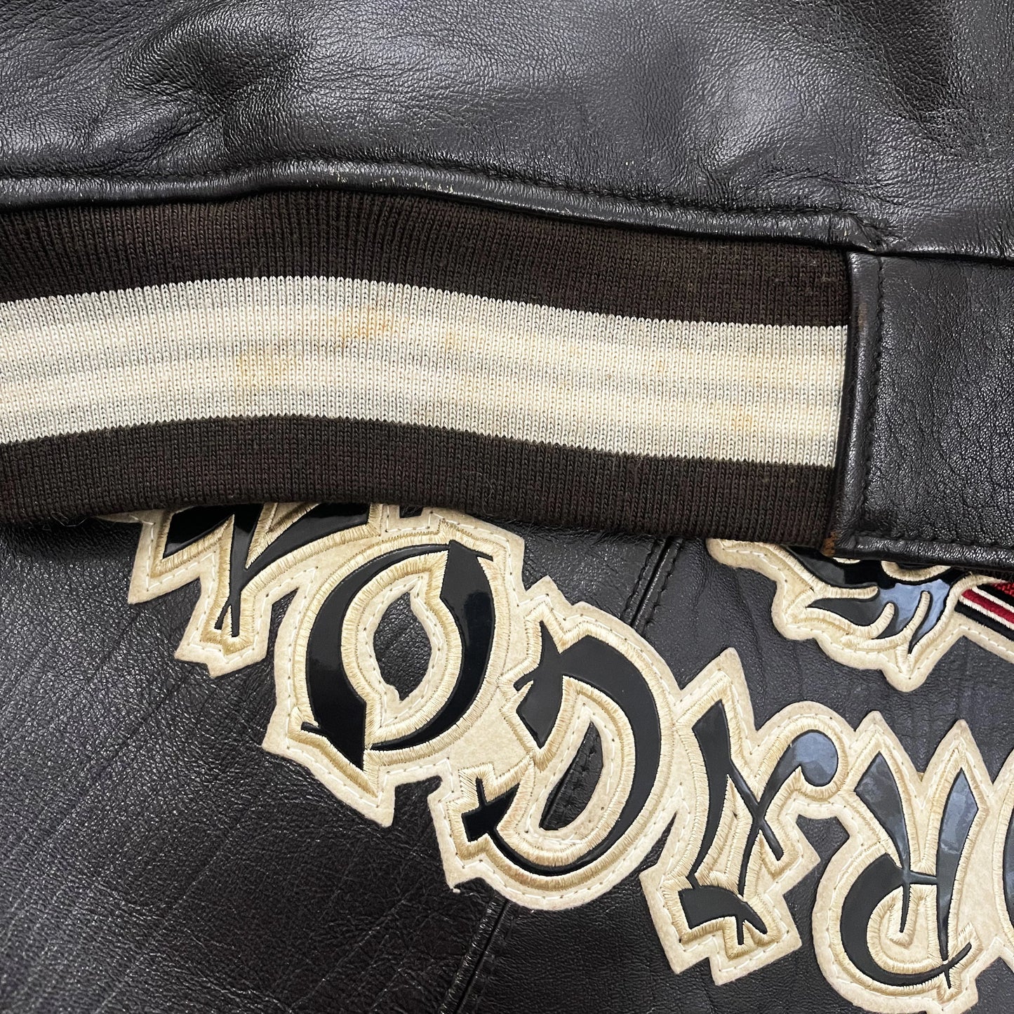 Avirex Leather Varsity Jacket - XXL