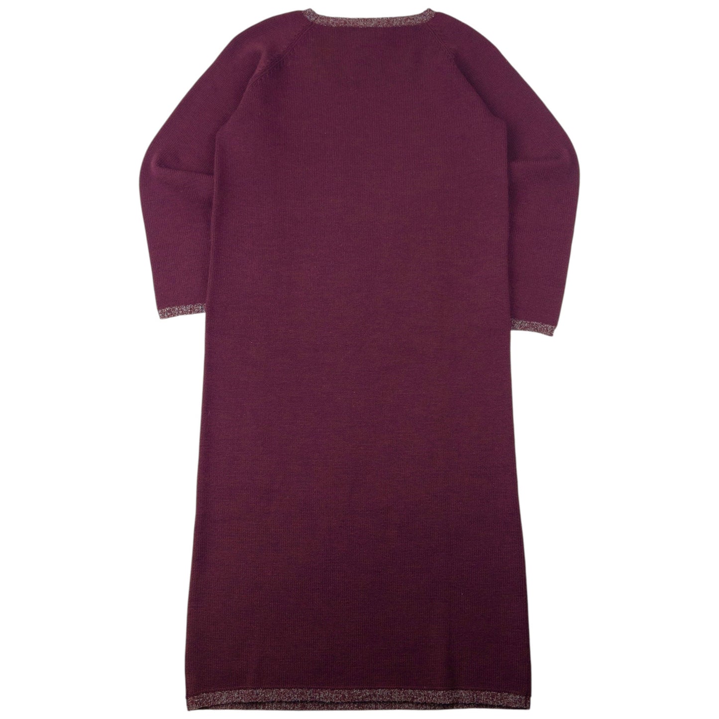 Vintage 90s Yohji Yamamoto Knitted Jumper Dress Womens Size L | Large, Burgundy