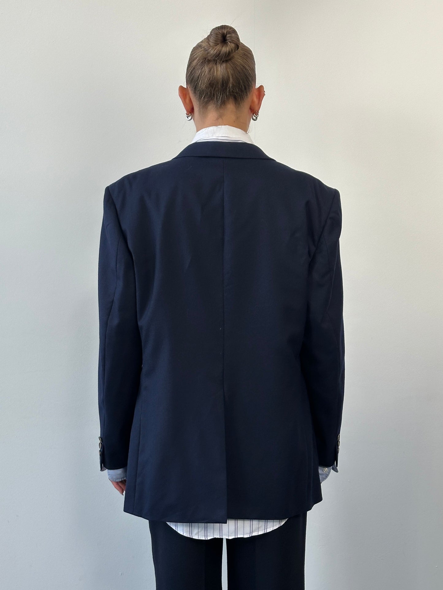 Yves Saint Laurent Menswear 1990s Pure Wool Bespoke Button Blazer - 46R/XL