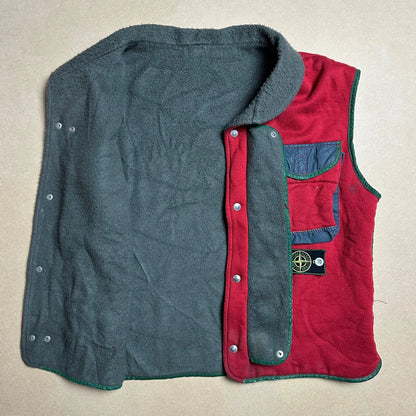 A/W 1983 American Red Fleece Cotton / Tela Stella Double Cargo Pocket Gilet
