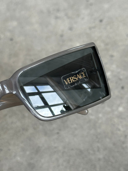 Versace 2000s Recangular Medusa Logo Sunglasses