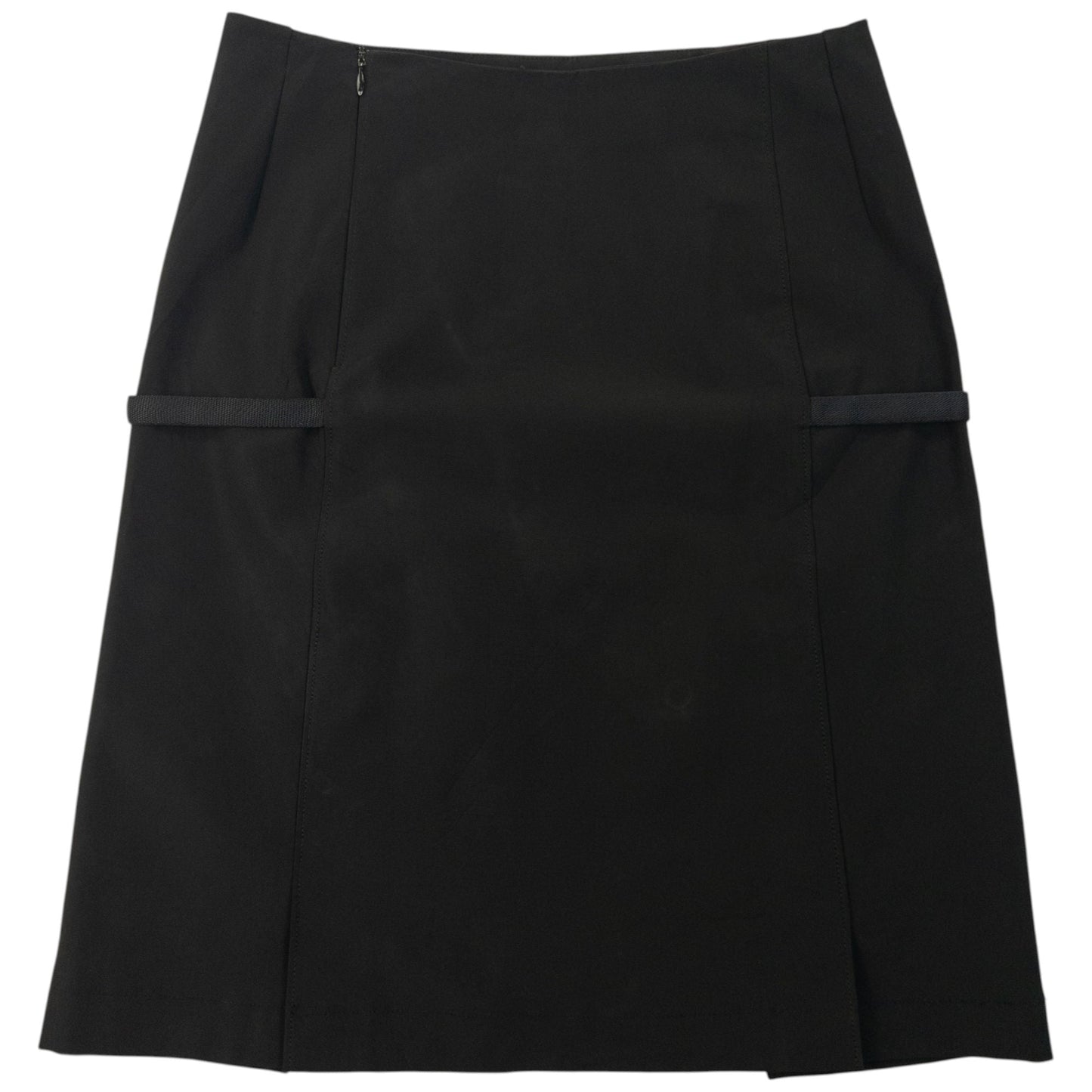 Vintage 2000 Prada Buckle Detail Skirt Womens Size W26 | W26, Black
