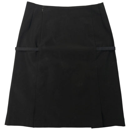 Vintage 2000 Prada Buckle Detail Skirt Womens Size W26 | W26, Black