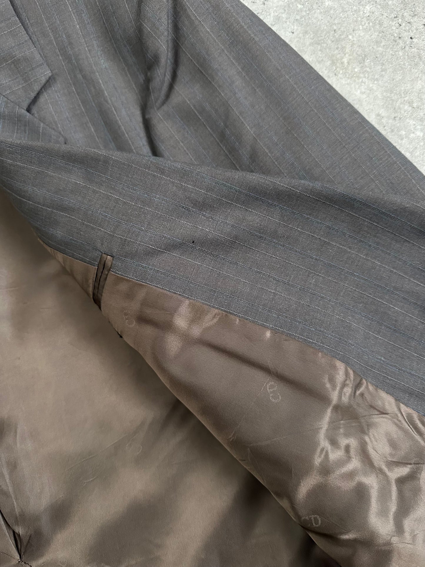 Christian Dior Monsieur 1990s Stripe Single Breasted Blazer 44R/XL