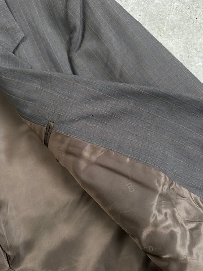 Christian Dior Monsieur 1990s Stripe Single Breasted Blazer 44R/XL