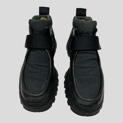 Prada 00’s Leather Low Combat Strap Boots - UK8/8.5 | O/S, Black
