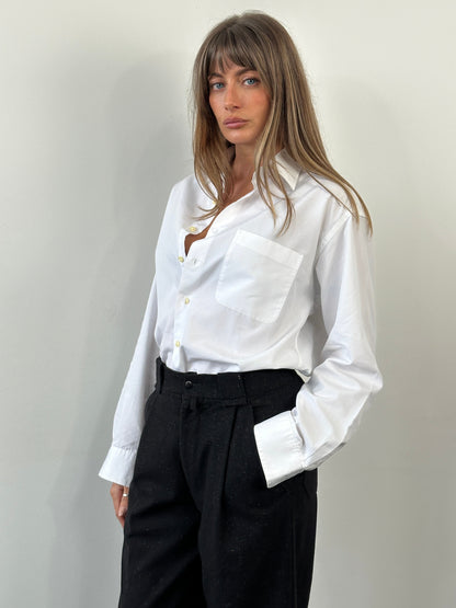 Vintage 1990s Wool Pleated Tailored Trousers - W26