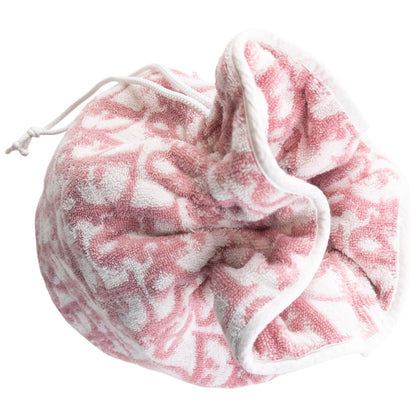 Vintage 2000s Dior Monogram Terry Cloth Drawstring Bag