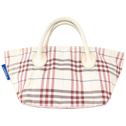 Vintage 2000s Burberry Blue Label Nova Check Handbag | O/S, Blue