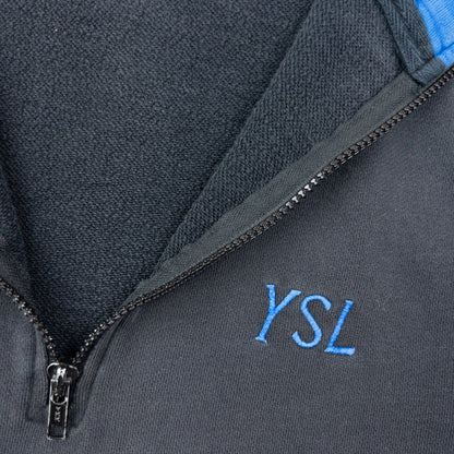 Vintage 2000s YSL Yves Saint Laurent Q Zip Sweatshirt Size M | Medium, Multicoloured