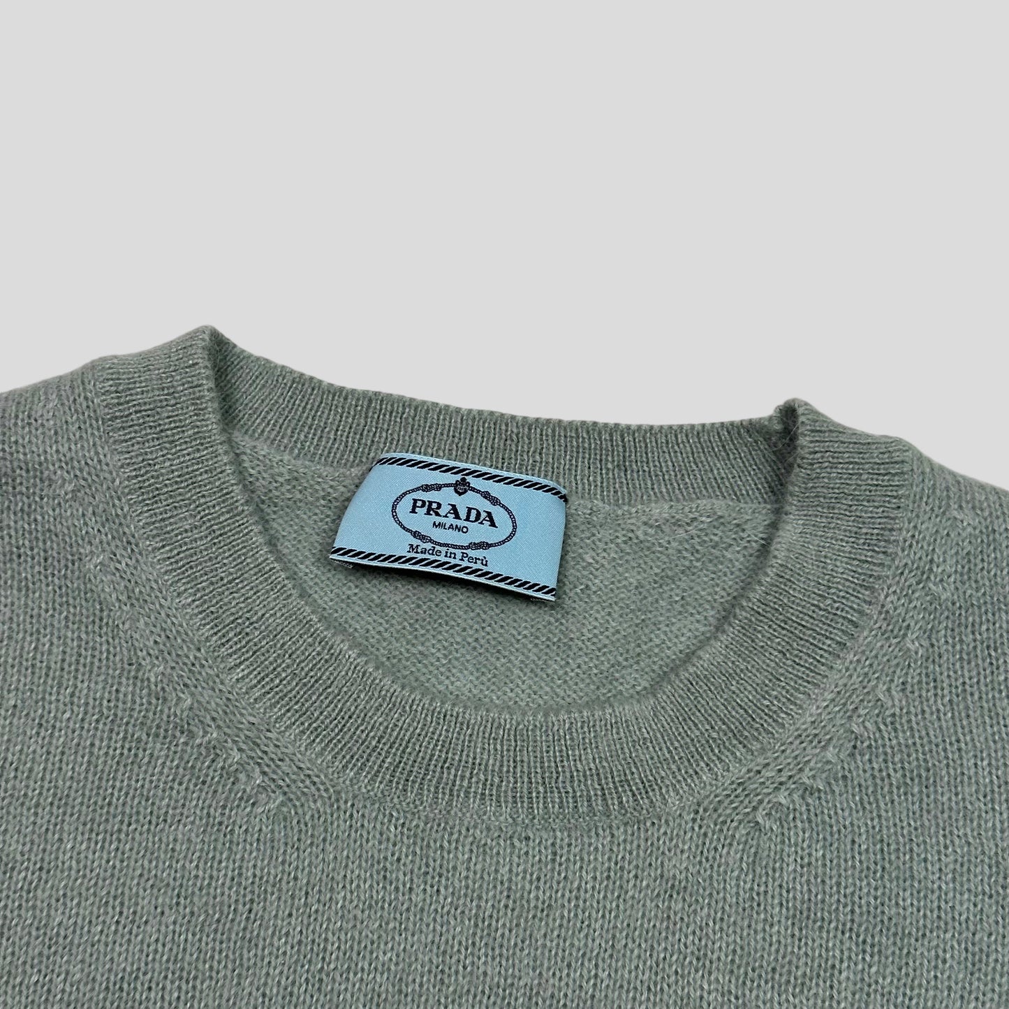 Prada Milano 2014 Peruvian Alpaca Wool Mint Green Knit - IT48 (M)