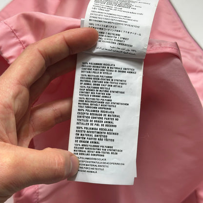 Prada 2020 Baby Pink 3D Triangle Plaque Pouch Re-Nylon Jacket - IT36 (XS-S)